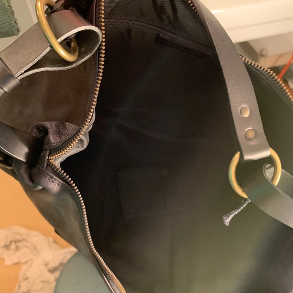 🛑 SOLD 🛑 NWT, dark, slate grey leather bag - Picture 7 of 8